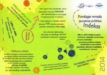 Jauniešu politikas indeksa bukleta ārpuse