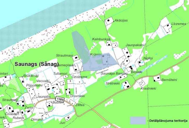 Detālplānojuma teritorija īpašumā «Krūmiņi»
