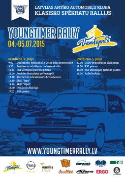 Youngtimer Rally Ventspils 2015 afiša